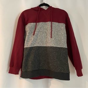 ALL SHOP ITEMS BUY 1 GET 1 FOR $1: 
Red and Grey Colorblock Warm Sweatshirt
